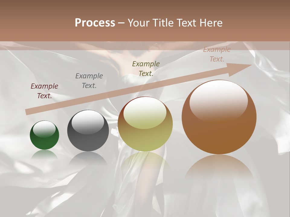 White Teen Model PowerPoint Template