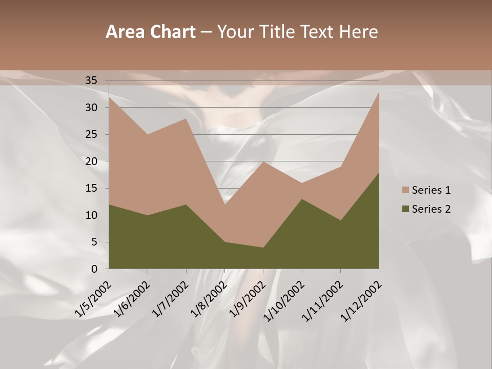 White Teen Model PowerPoint Template