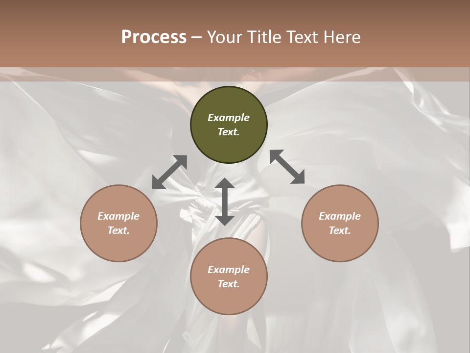 White Teen Model PowerPoint Template