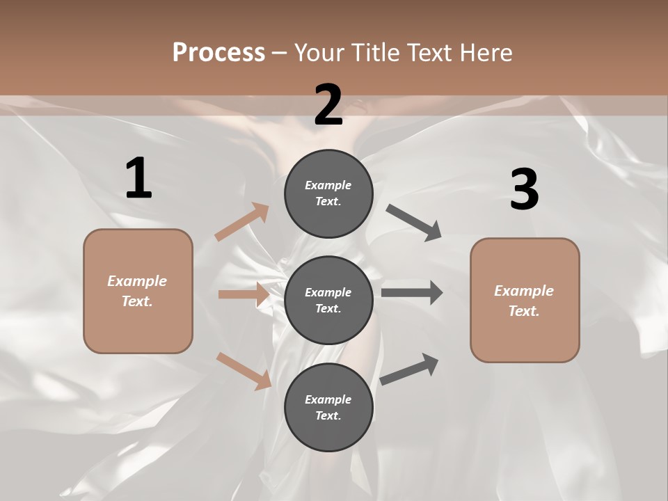 White Teen Model PowerPoint Template