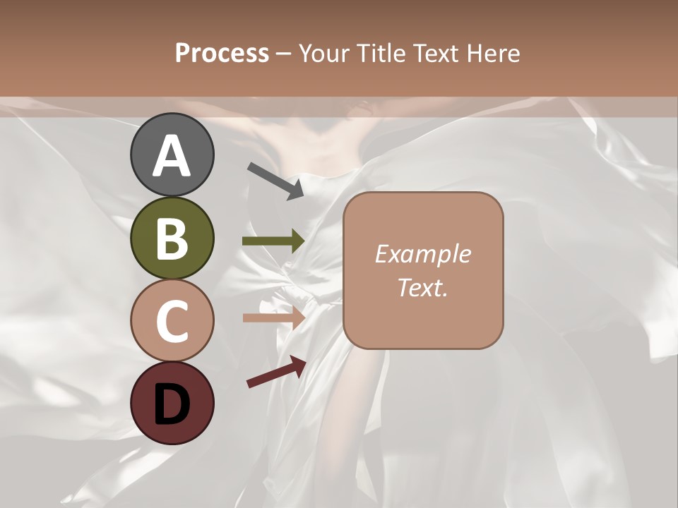 White Teen Model PowerPoint Template