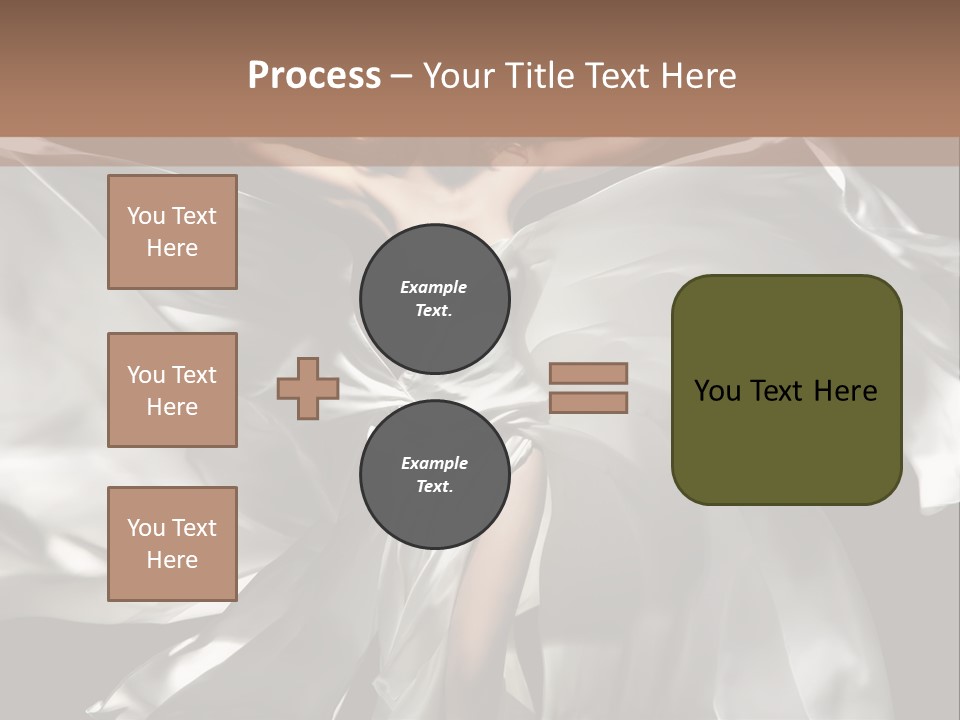 White Teen Model PowerPoint Template