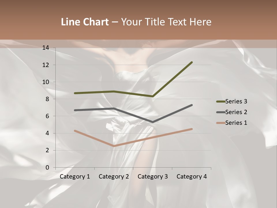 White Teen Model PowerPoint Template