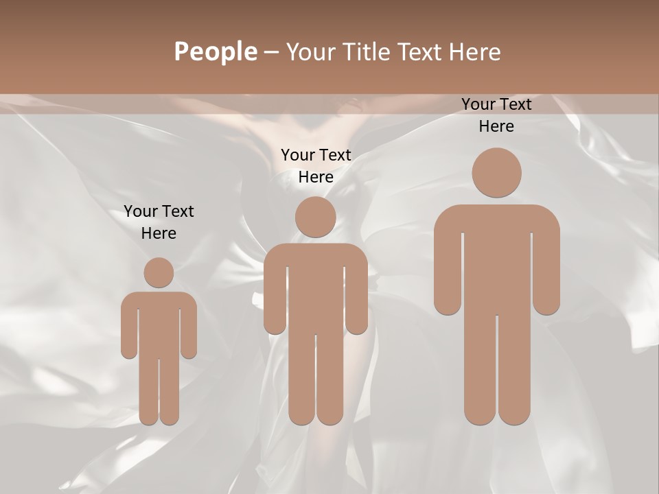 White Teen Model PowerPoint Template