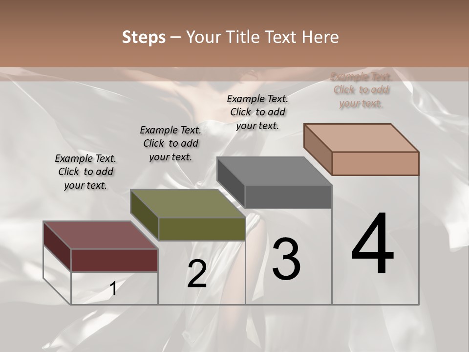 White Teen Model PowerPoint Template