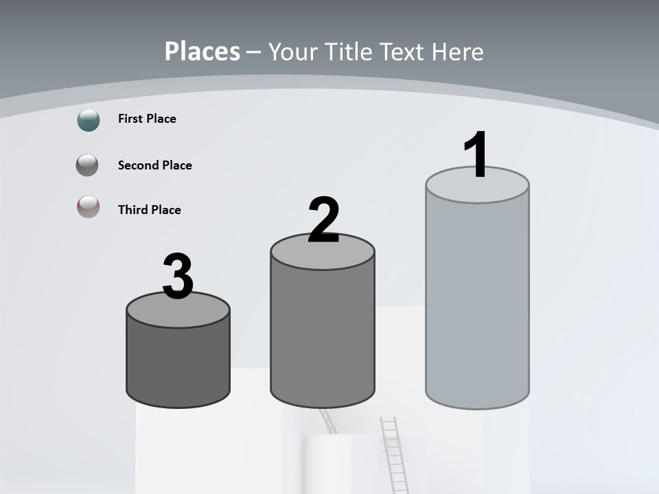 Box Stands Steps PowerPoint Template