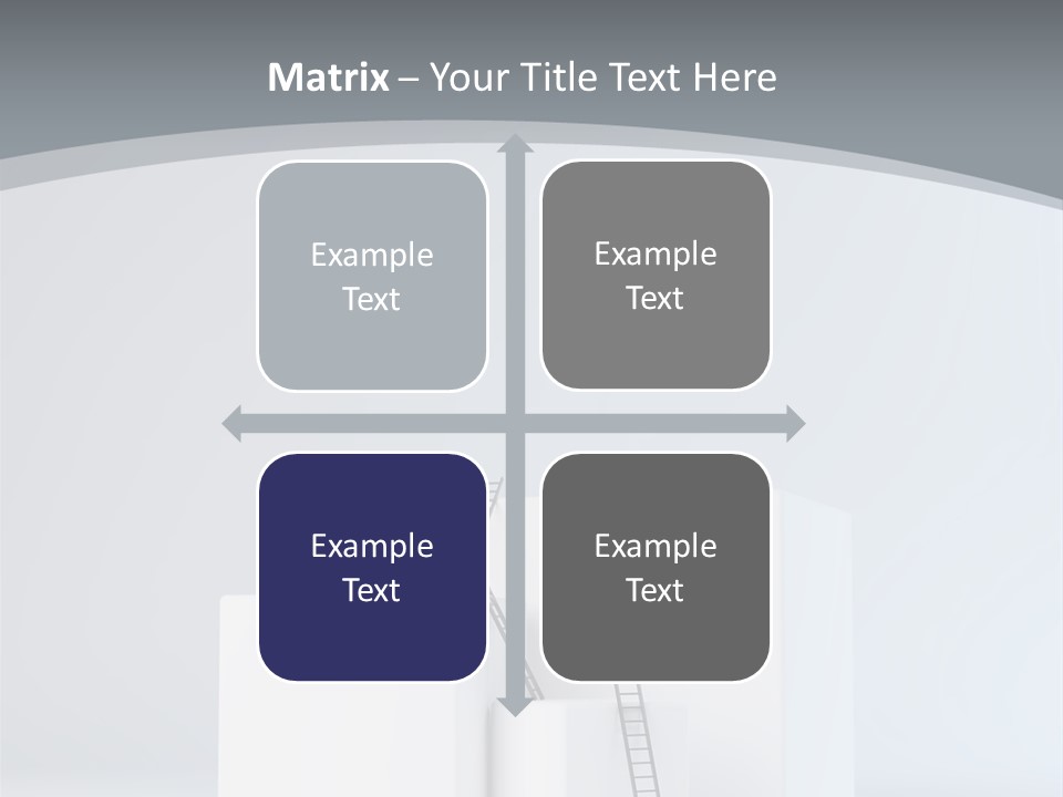 Box Stands Steps PowerPoint Template