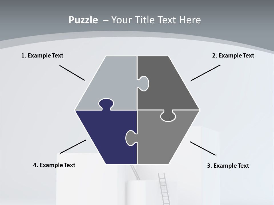 Box Stands Steps PowerPoint Template