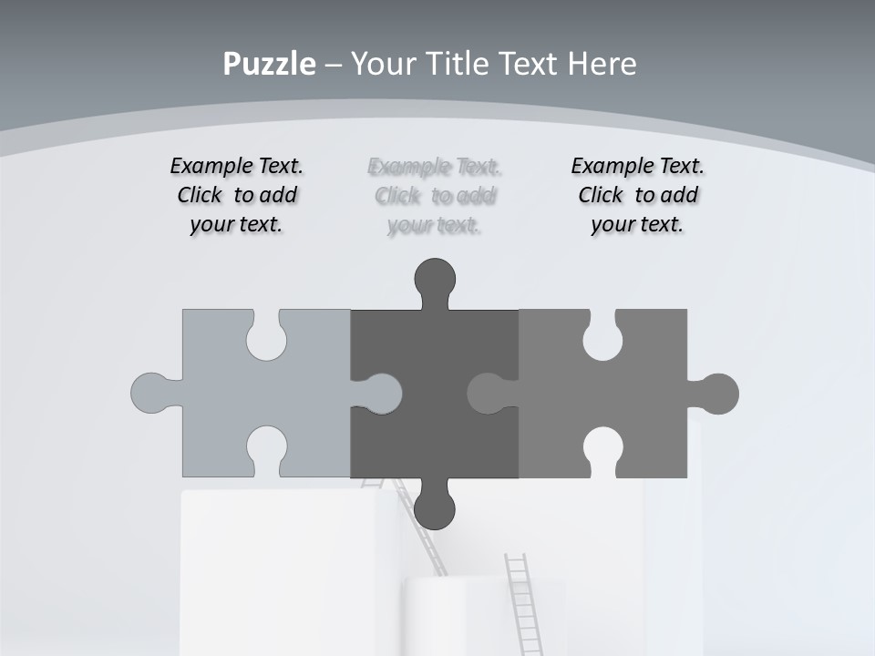 Box Stands Steps PowerPoint Template