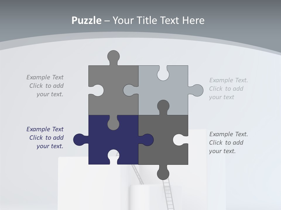 Box Stands Steps PowerPoint Template