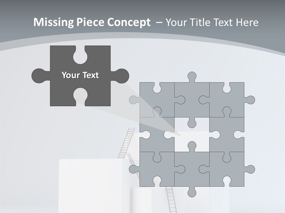 Box Stands Steps PowerPoint Template