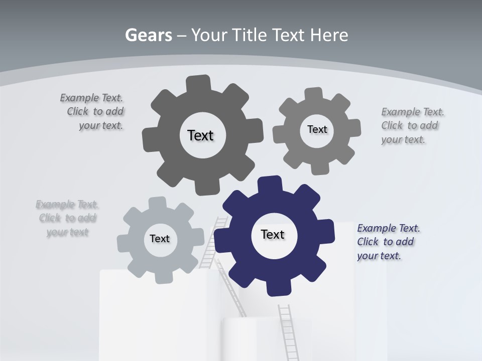 Box Stands Steps PowerPoint Template