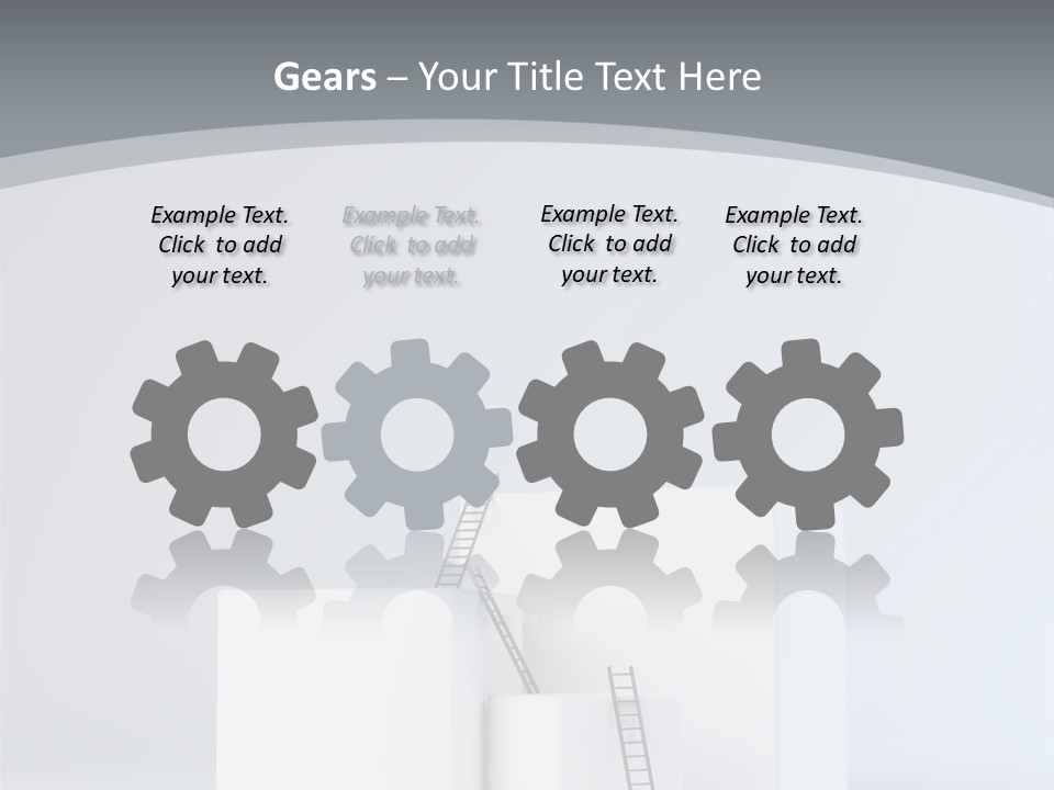 Box Stands Steps PowerPoint Template