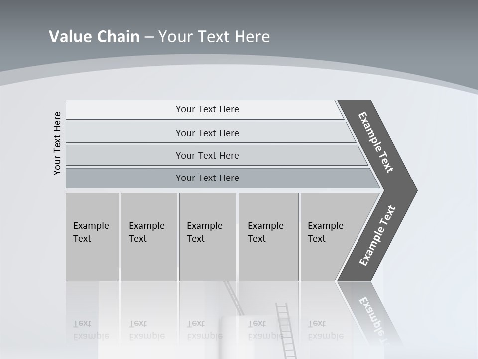 Box Stands Steps PowerPoint Template
