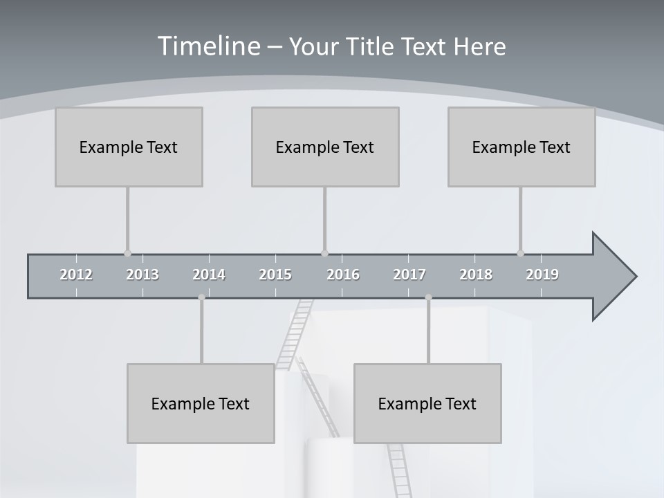 Box Stands Steps PowerPoint Template