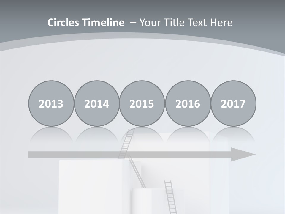 Box Stands Steps PowerPoint Template