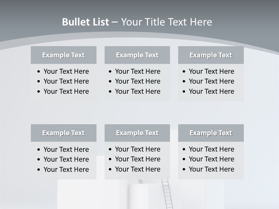 Box Stands Steps PowerPoint Template