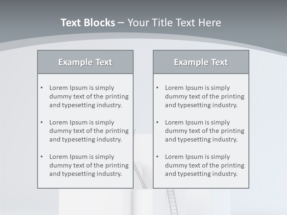 Box Stands Steps PowerPoint Template