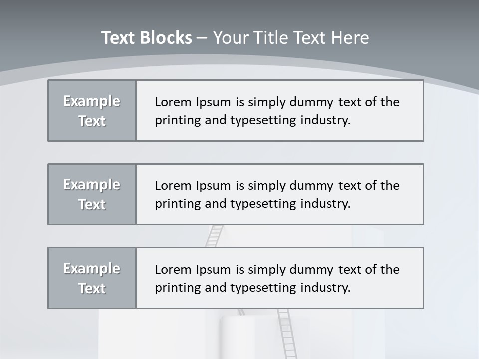Box Stands Steps PowerPoint Template