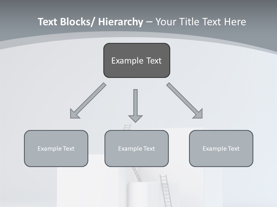 Box Stands Steps PowerPoint Template