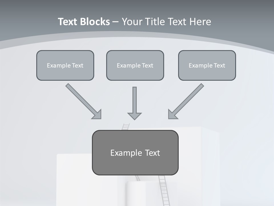 Box Stands Steps PowerPoint Template
