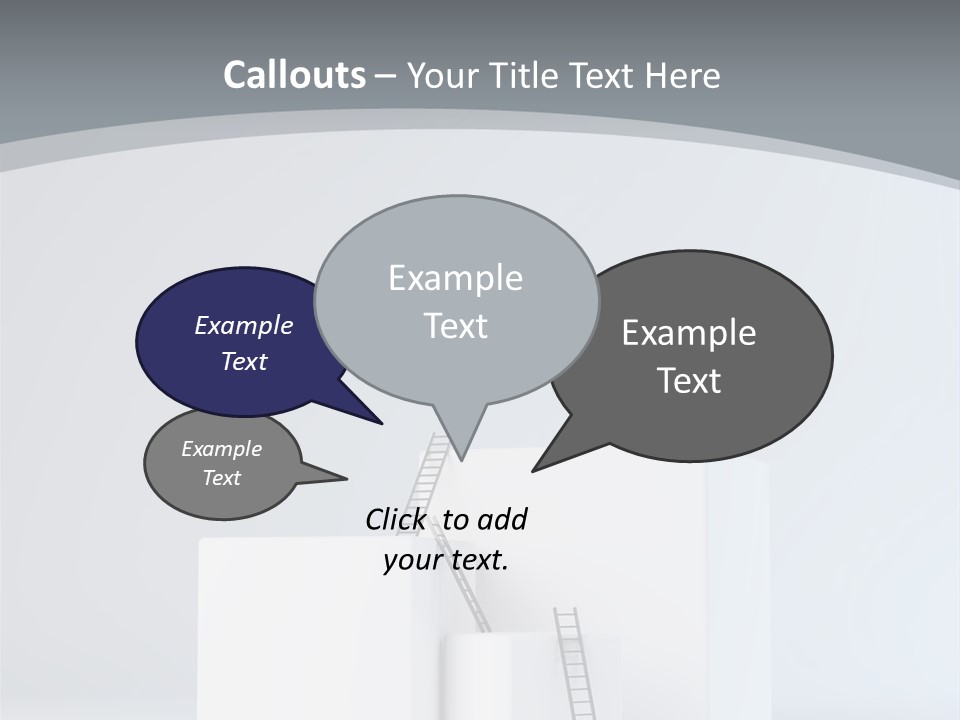 Box Stands Steps PowerPoint Template