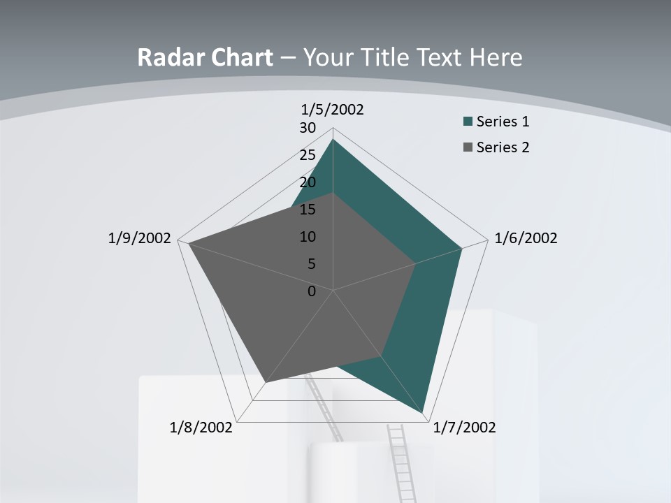 Box Stands Steps PowerPoint Template