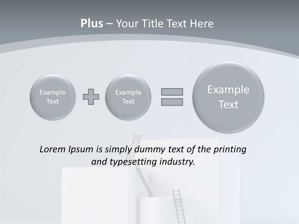 Box Stands Steps PowerPoint Template