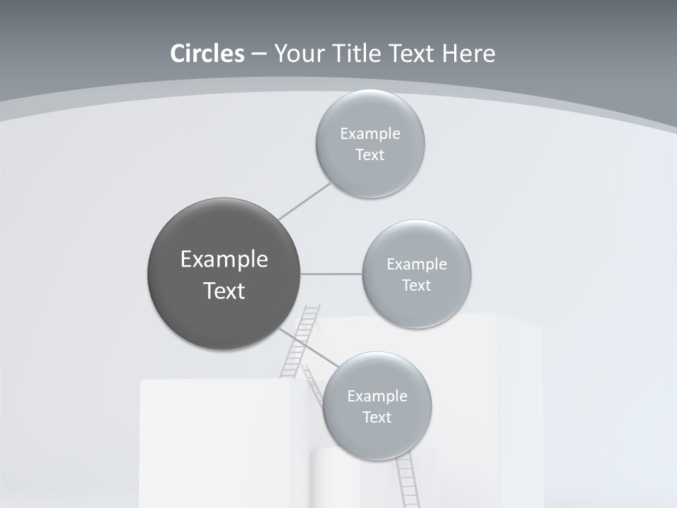Box Stands Steps PowerPoint Template