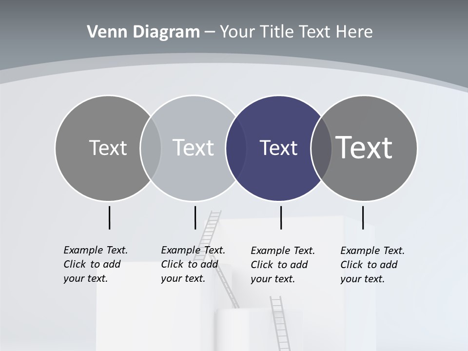 Box Stands Steps PowerPoint Template