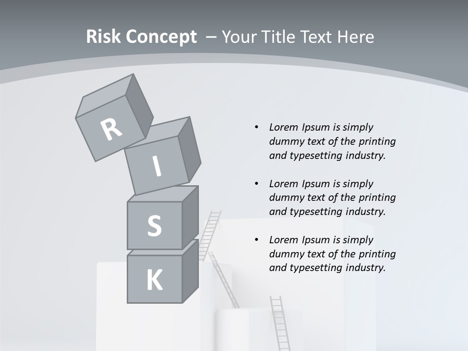 Box Stands Steps PowerPoint Template
