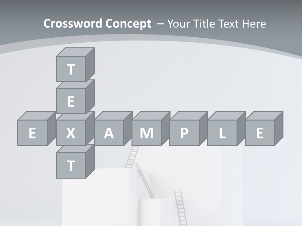 Box Stands Steps PowerPoint Template
