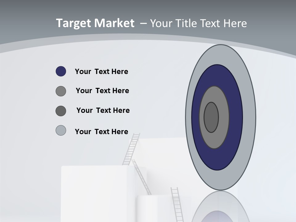 Box Stands Steps PowerPoint Template