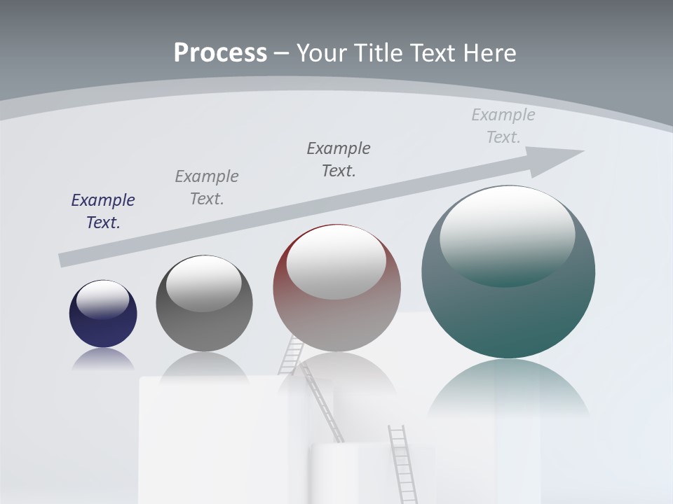 Box Stands Steps PowerPoint Template