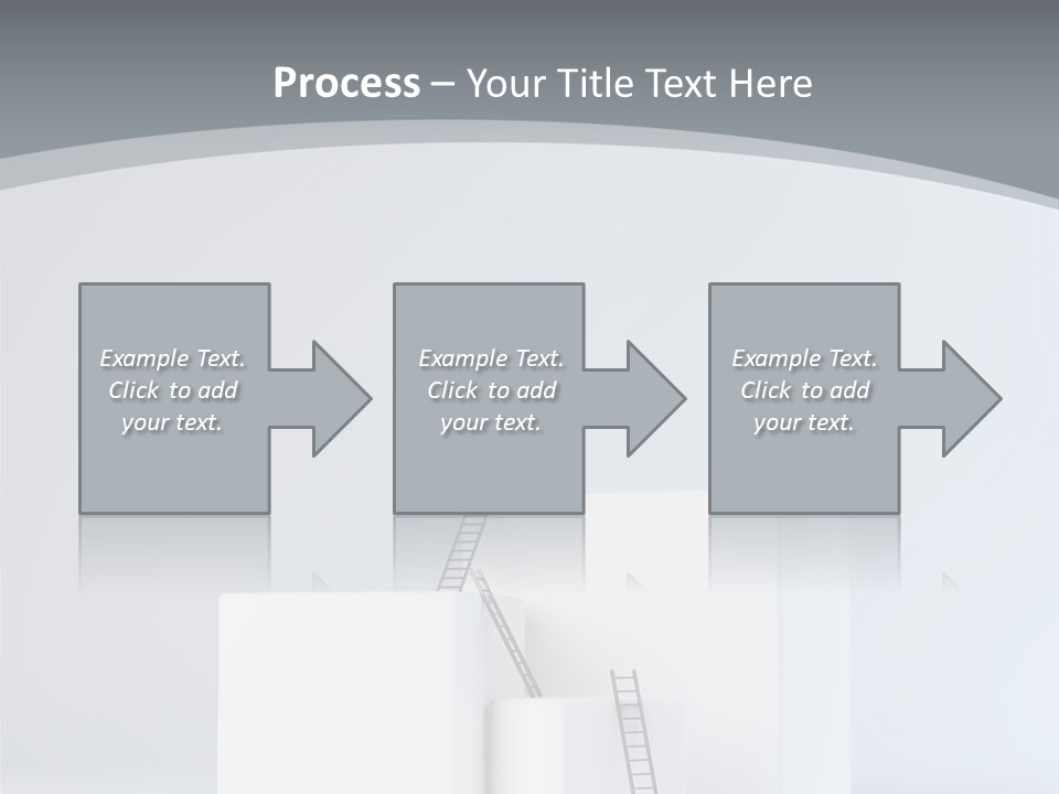 Box Stands Steps PowerPoint Template