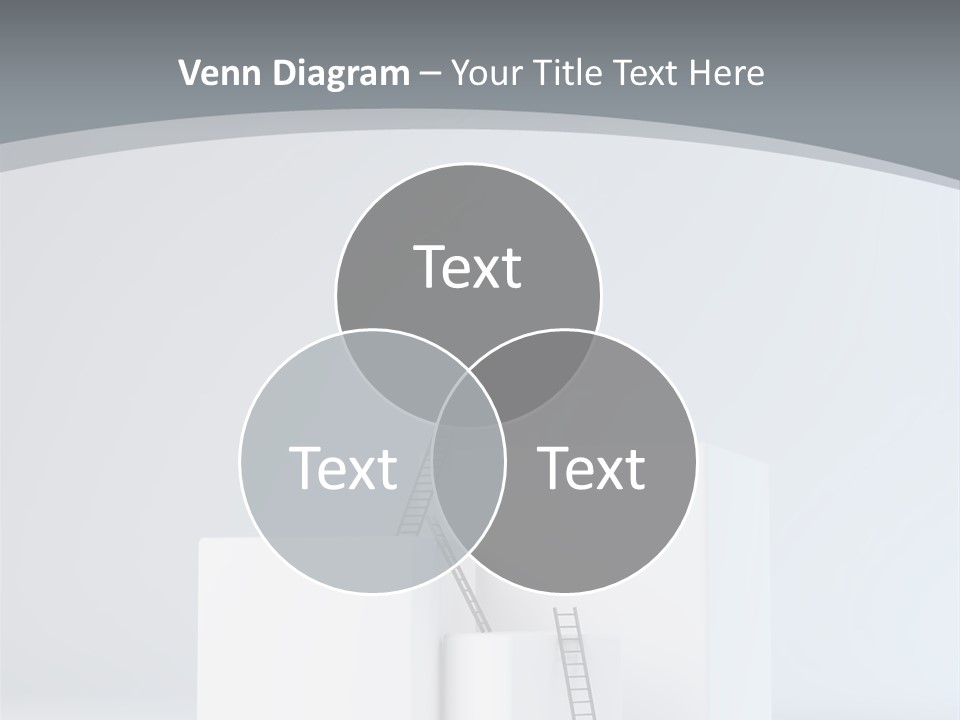 Box Stands Steps PowerPoint Template