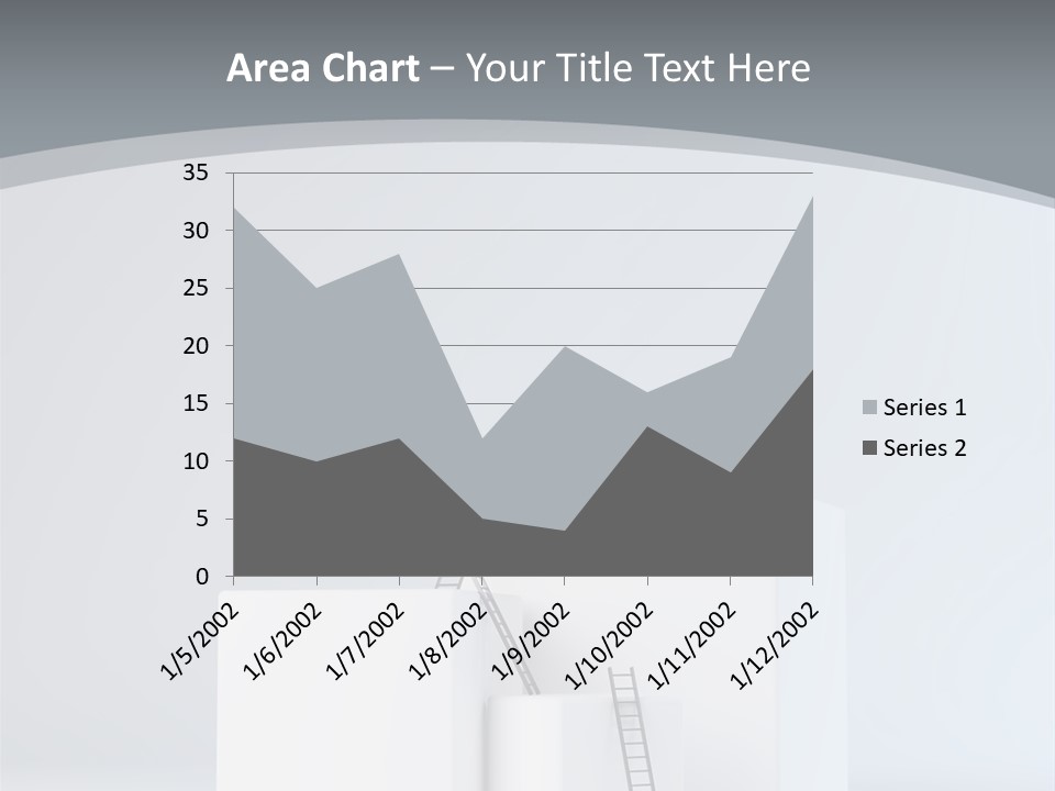 Box Stands Steps PowerPoint Template