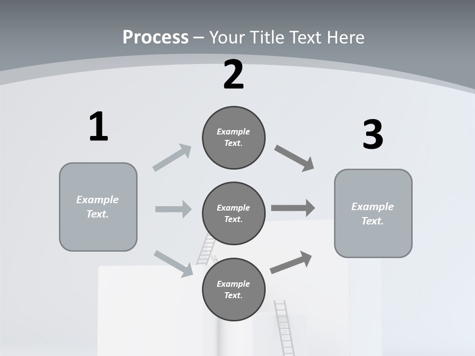 Box Stands Steps PowerPoint Template