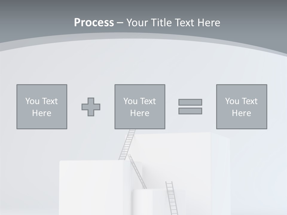 Box Stands Steps PowerPoint Template