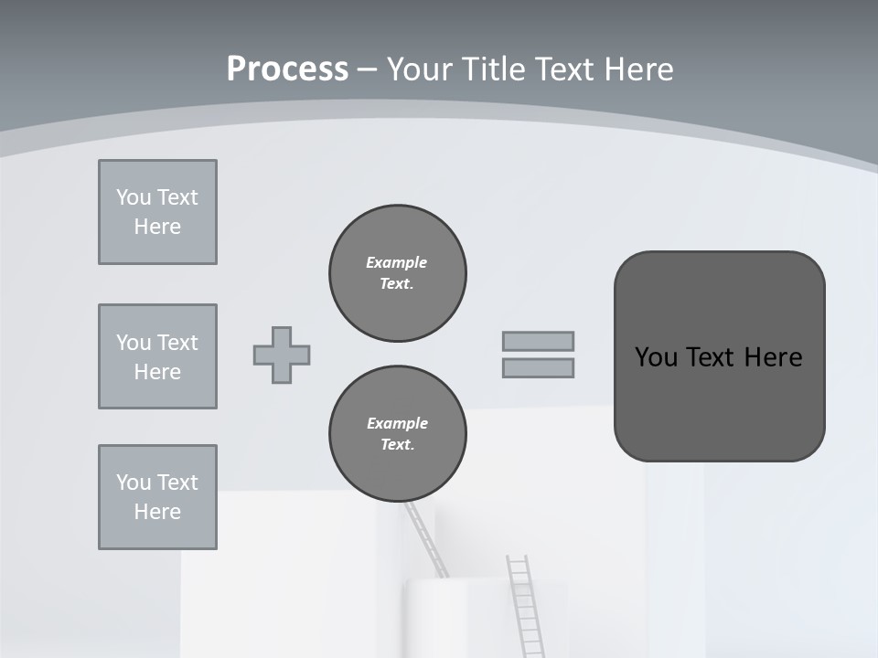 Box Stands Steps PowerPoint Template