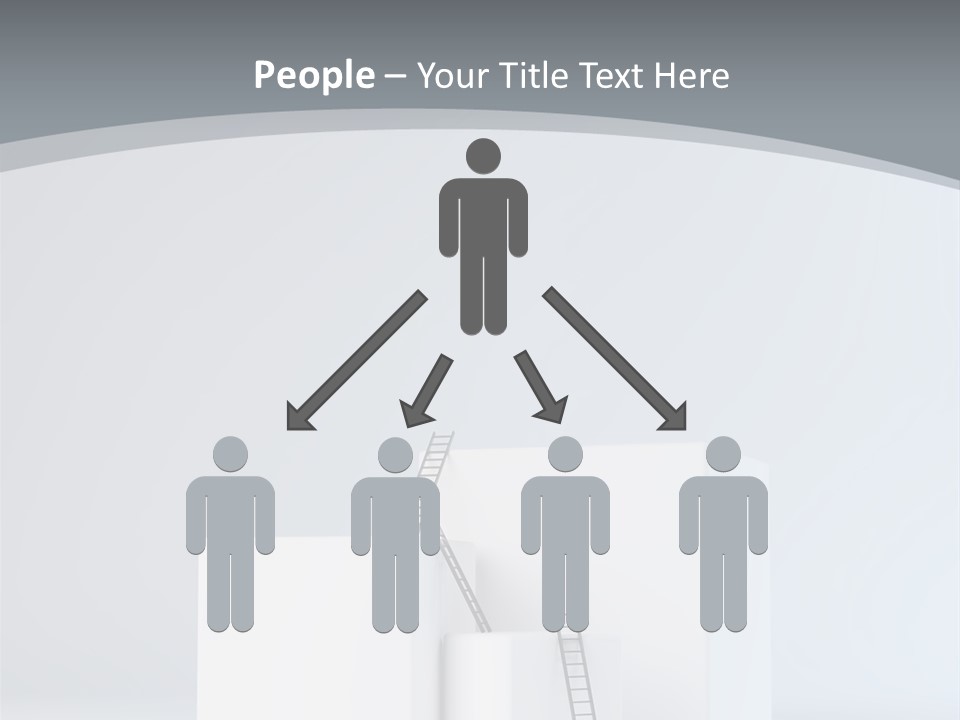 Box Stands Steps PowerPoint Template