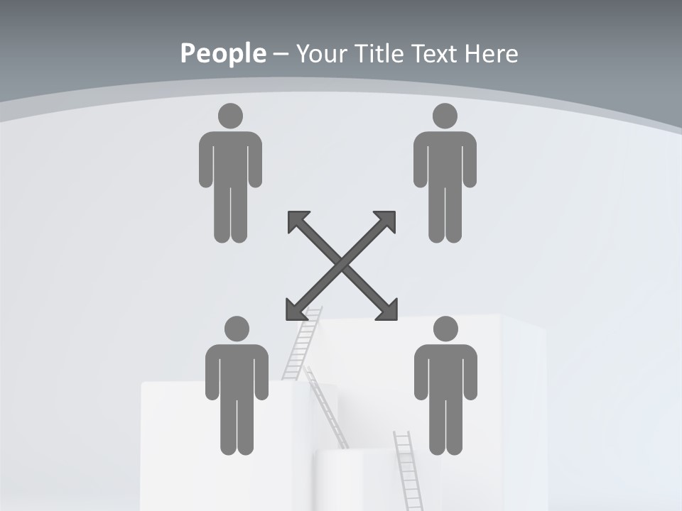 Box Stands Steps PowerPoint Template