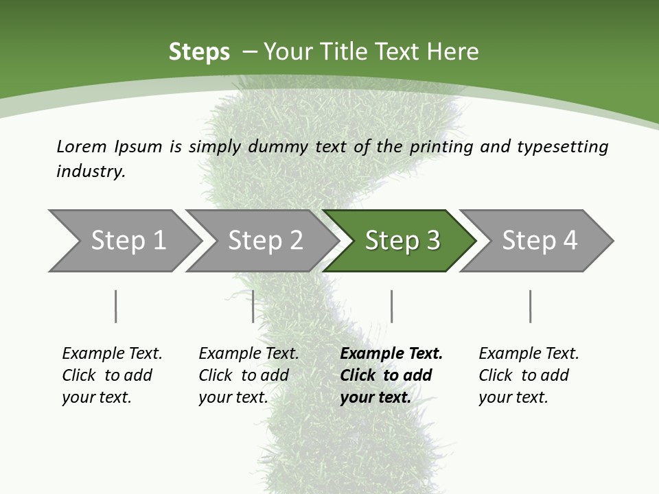 Toe Conservation Step PowerPoint Template