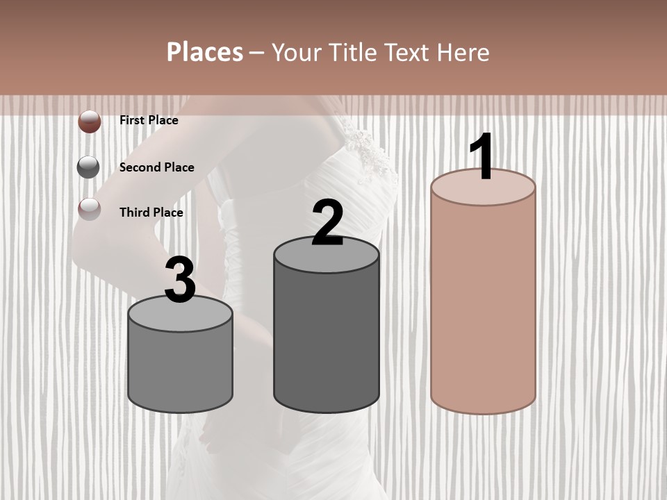 Portrait White Brunette PowerPoint Template