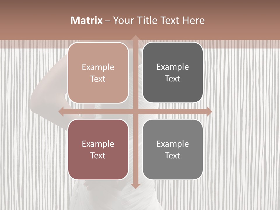 Portrait White Brunette PowerPoint Template