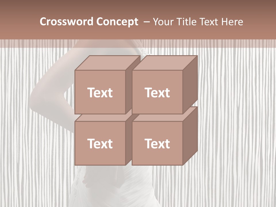 Portrait White Brunette PowerPoint Template