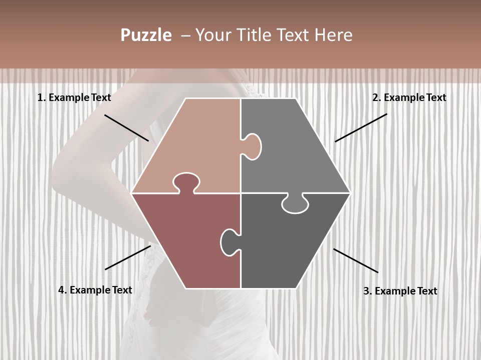 Portrait White Brunette PowerPoint Template