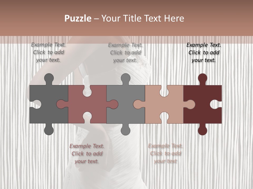 Portrait White Brunette PowerPoint Template