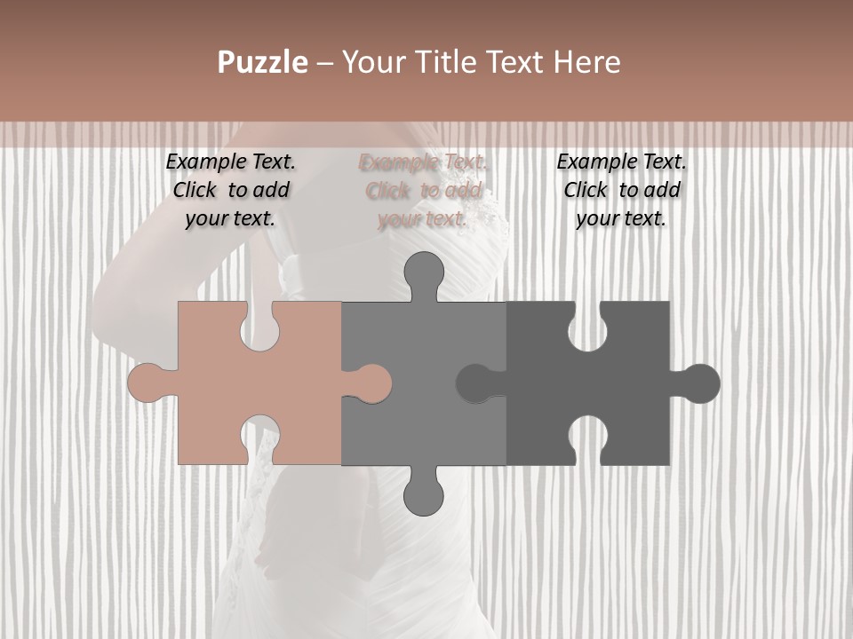 Portrait White Brunette PowerPoint Template