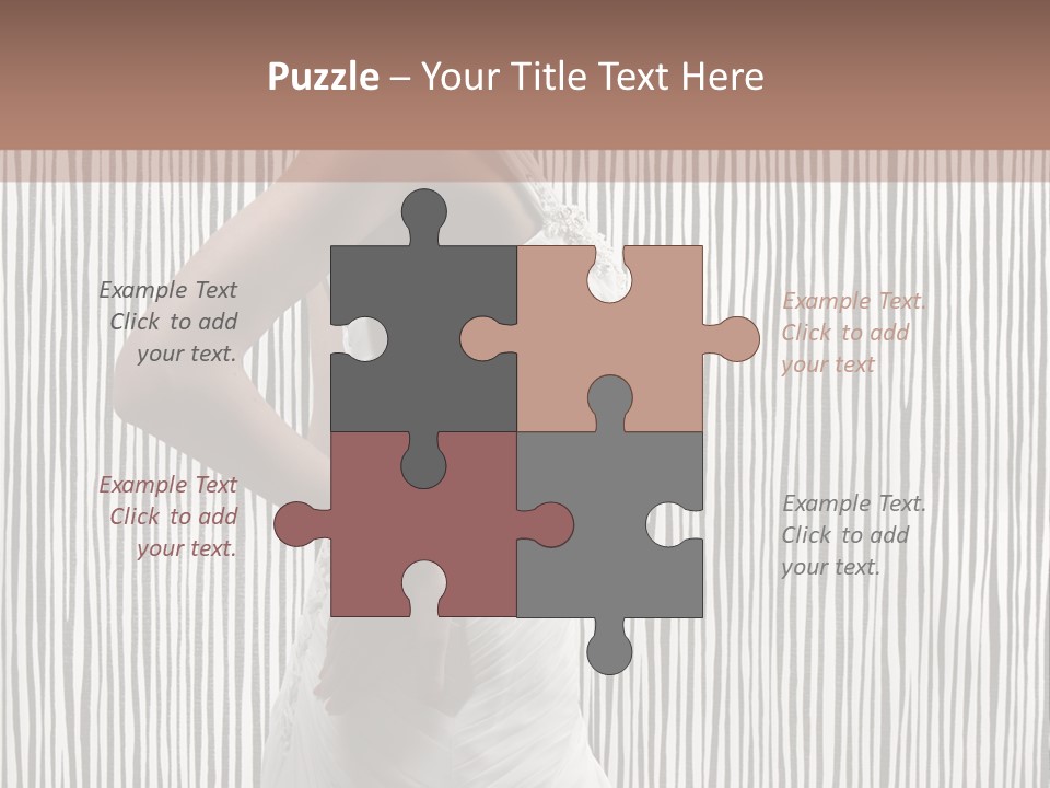 Portrait White Brunette PowerPoint Template